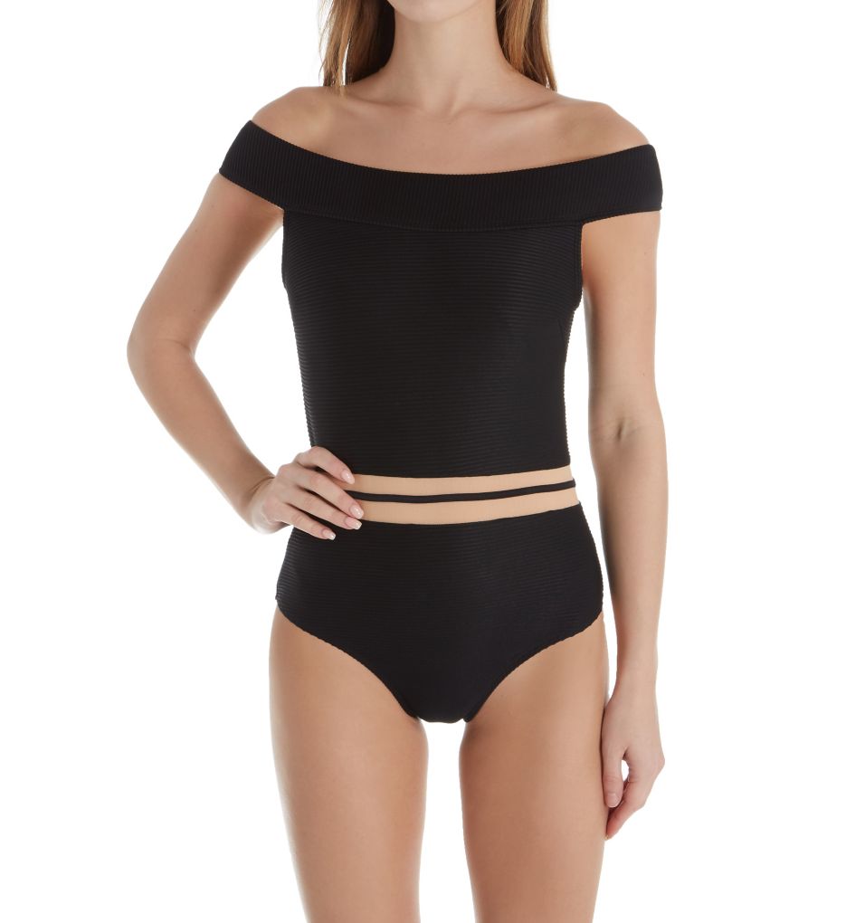Scandal Vice Off The Shoulder One Piece Swimsuit-fs