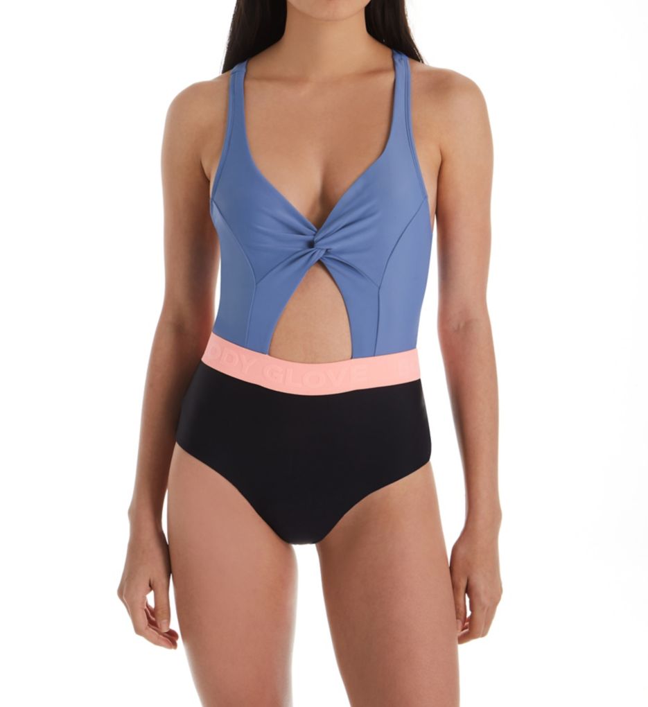 Kid On The Block Pearl Cut Out One Piece Swimsuit-fs