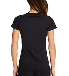 Smoothies In Motion Short Sleeve Rash Guard Top Black M