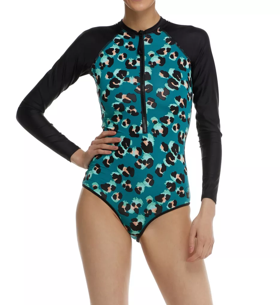 Pounce Long Sleeve Paddle One-Piece Swimsuit