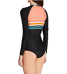 Coral Reef Long Sleeve Paddle One-Piece Swimsuit