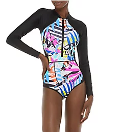 Groovy Paradise Paddle One-Piece Swimsuit Multi S