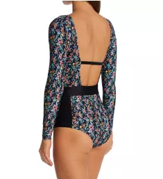 Abloom Wave Long Sleeve Paddle One-Piece Swimsuit