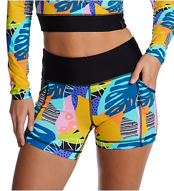 Body Glove Curacao Splash Performance Fit Cross-over Shorts