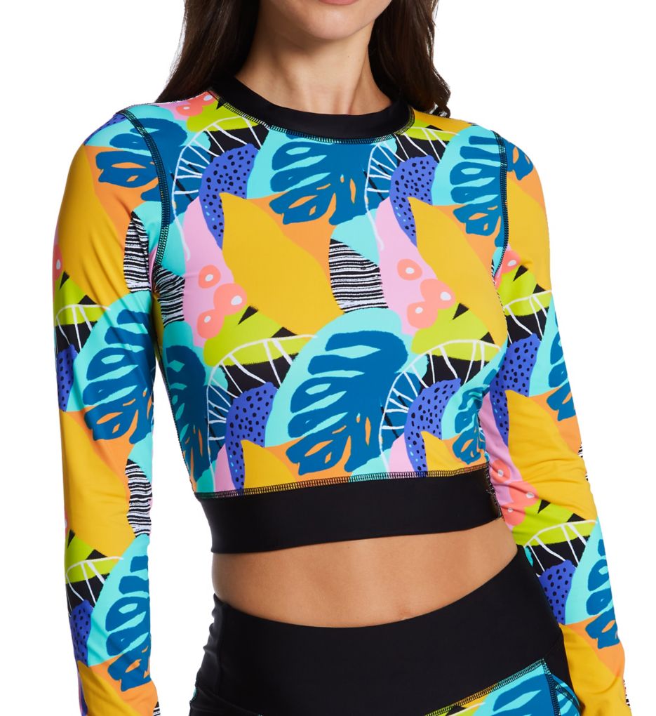 Curacao Serena Crop Rashguard Swim Top-gs