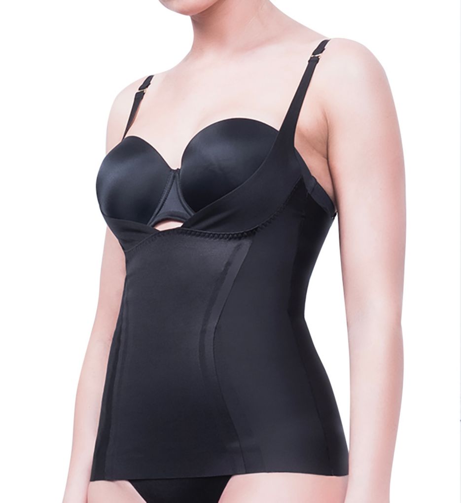 Body Hush : Body Hush BH1506MS Glamour Lift and Slim Torsette Camisole (Black M)