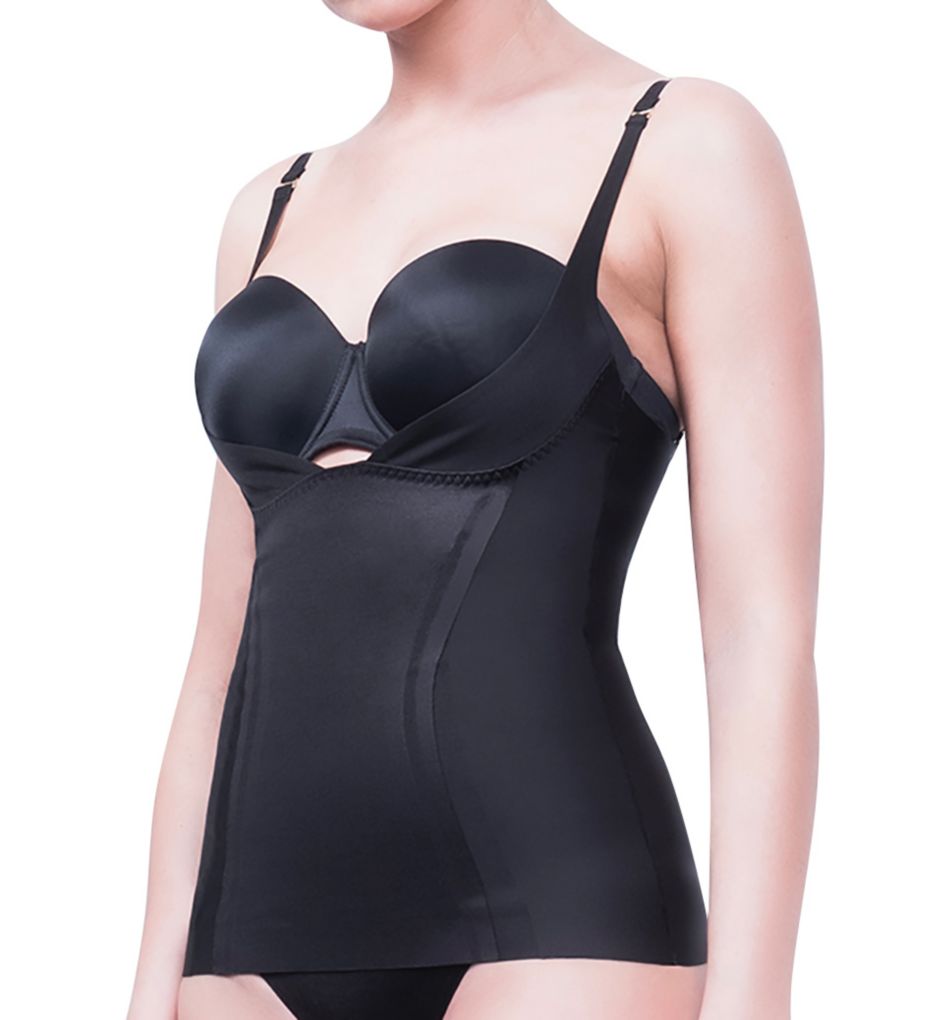 Glamorous Invisible Slimming and Toning Open Bust Bodysuit Shaper w/Thigh  Slimmer.