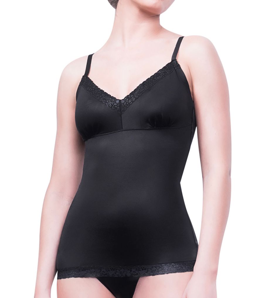 Glamour Allure Slimming Camisole with Lace-acs