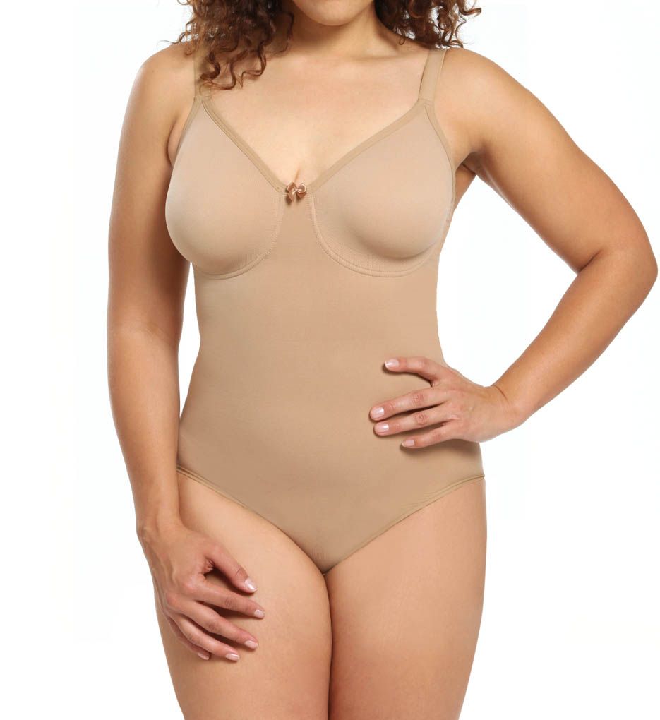 The Pinup Plus Full Figure Bodysuit with Underwire-fs