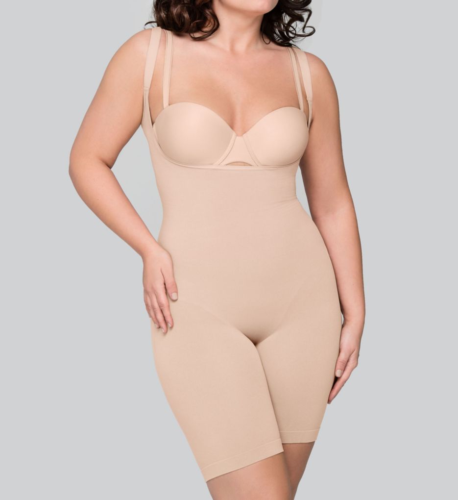 The Smooth Catwalk Plus Size Long Leg Bodysuit-acs