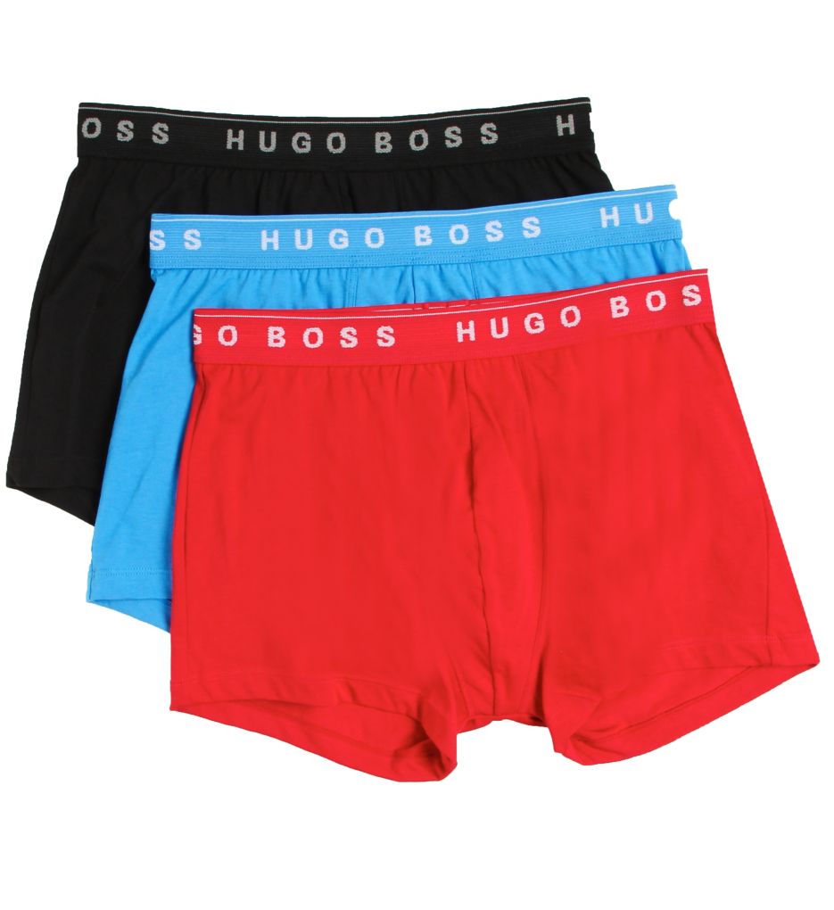 Boss Hugo Boss 0236732 100% Cotton Boxer Briefs 3 Inch Inseam - 3 Pack ...