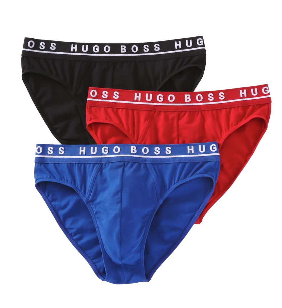 Boss Hugo Boss 0236742 Cotton Stretch Mini Slip Hip Briefs - 3 Pack | eBay