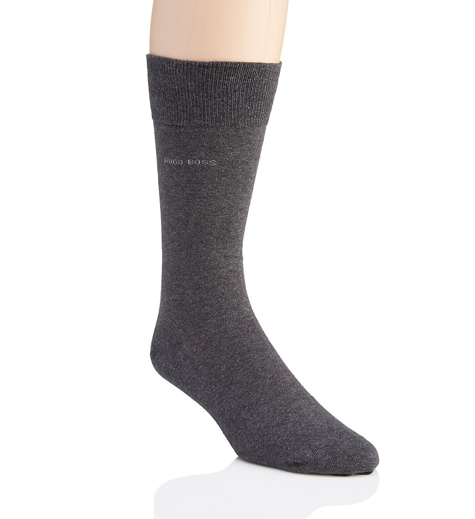 Boss Hugo Boss 0289894 Marc Solid Combed Cotton Sock (Charcoal)