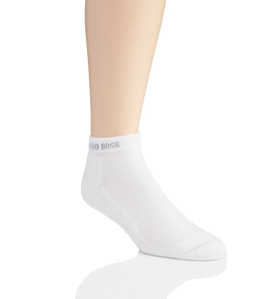 Boss Hugo Boss 0289896 Sneaker Plush Cotton Stretch Ankle Sock (White)