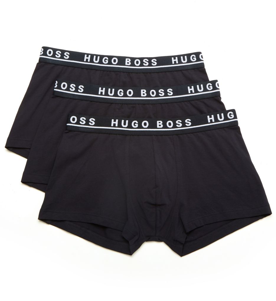 Essential Cotton Stretch Trunks 3 Pack OPNBLU S by Boss Hugo Boss