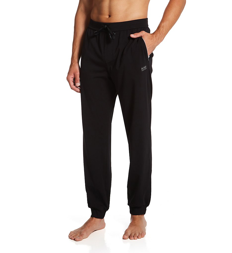 Boss Hugo Boss 0379005 Mix & Match Cotton Stretch Cuffed Lounge Pants (Black)