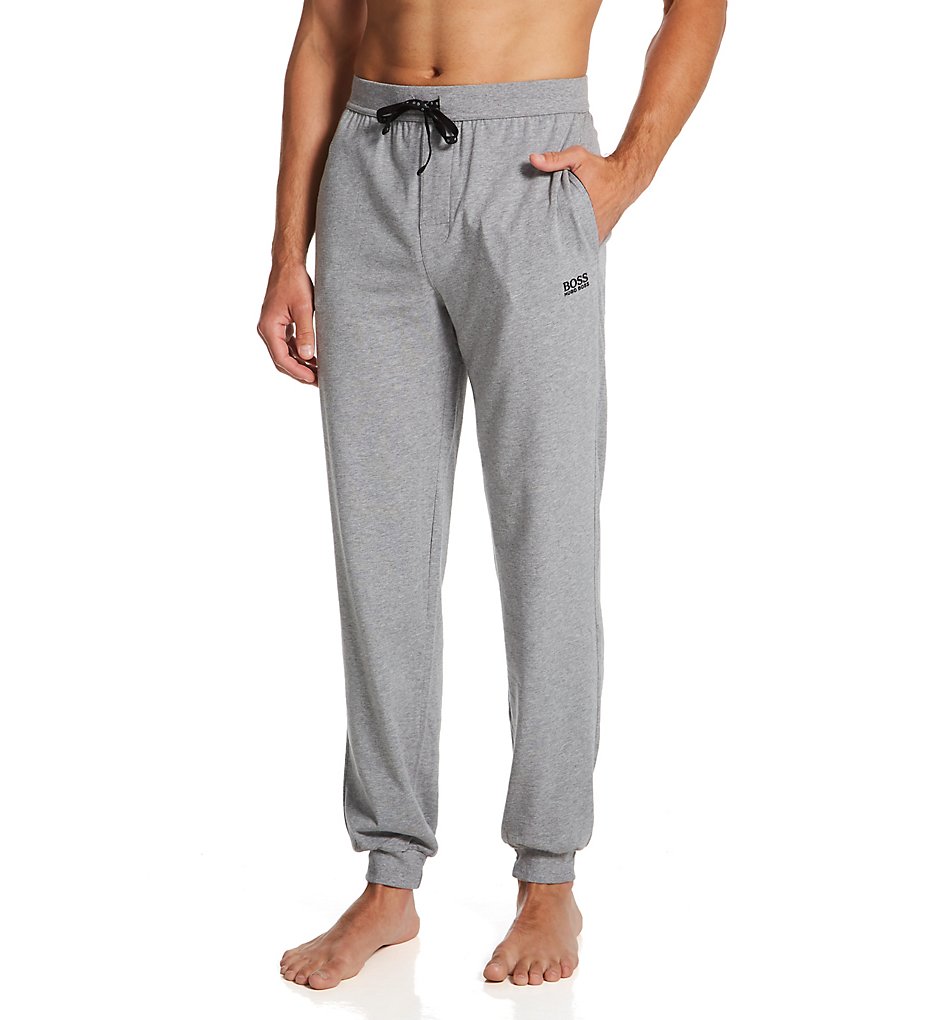Boss Hugo Boss 0379005 Mix & Match Cotton Stretch Cuffed Lounge Pants (Grey)