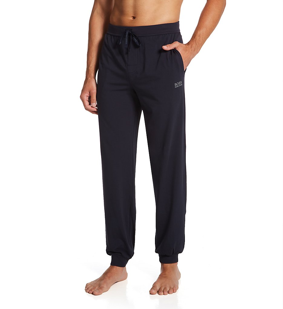 Boss Hugo Boss 0379005 Mix & Match Cotton Stretch Cuffed Lounge Pants (Navy)
