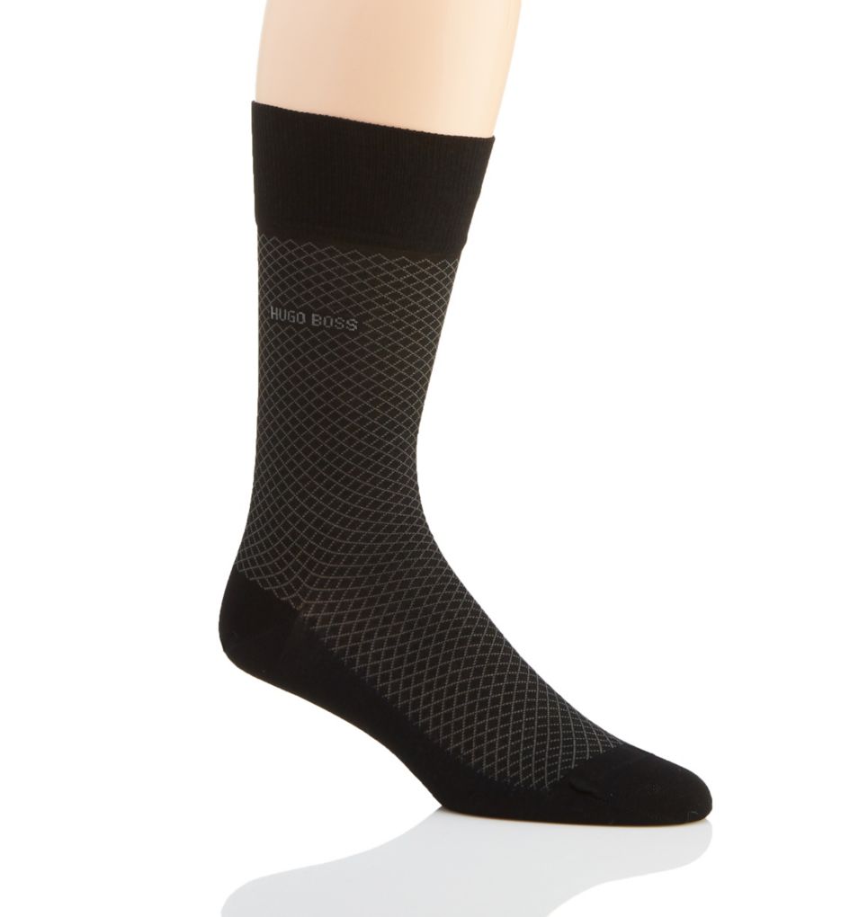 Egyptian Cotton Blend Mini-Pattern Sock-gs