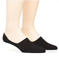 Invisible Socks w/ Silicone Grip - 2 Pack BLK S