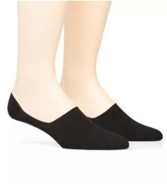 Invisible Socks w/ Silicone Grip - 2 Pack BLK L