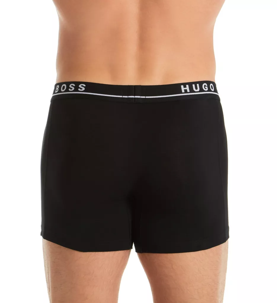 Big and Tall Cotton Stretch Boxer Briefs - 3 Pack BLK 3XL
