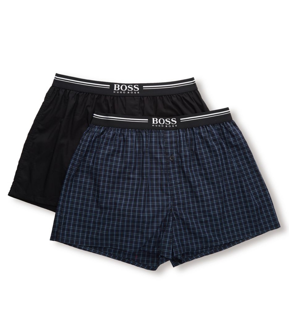 2 Pack Limited Stripe Woven Boxer Shorts