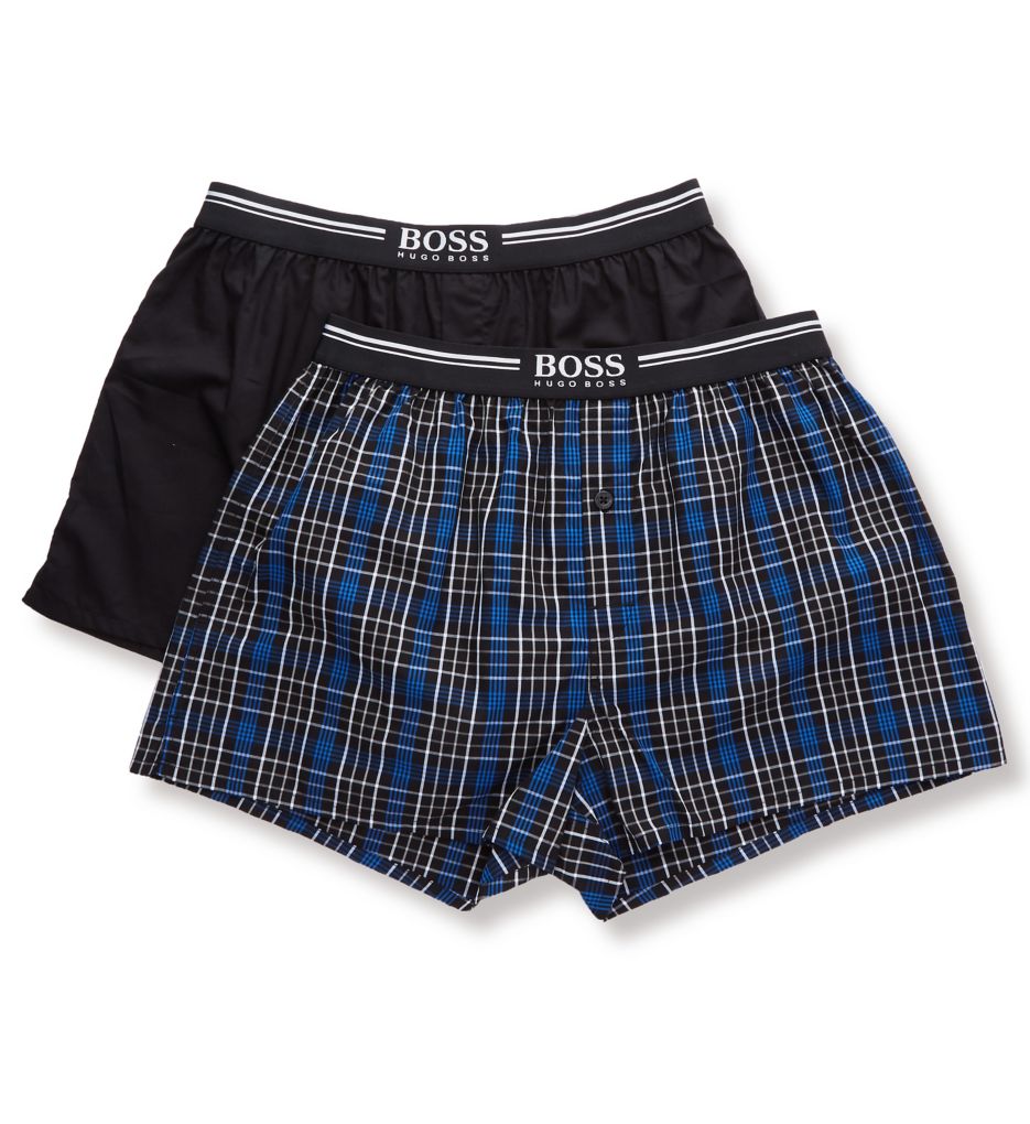 100 Cotton Woven Boxers 2 Pack BPNA1 2XL by Boss Hugo Boss