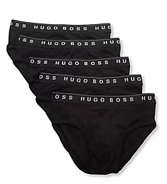 Traditional 100% Cotton Rib Briefs - 5 Pack BLK S