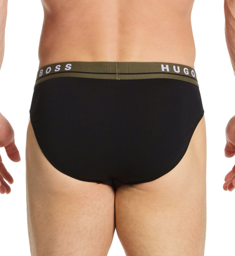 Cotton Stretch Brief 3 Pack BKOLIV 2XL by Boss Hugo Boss