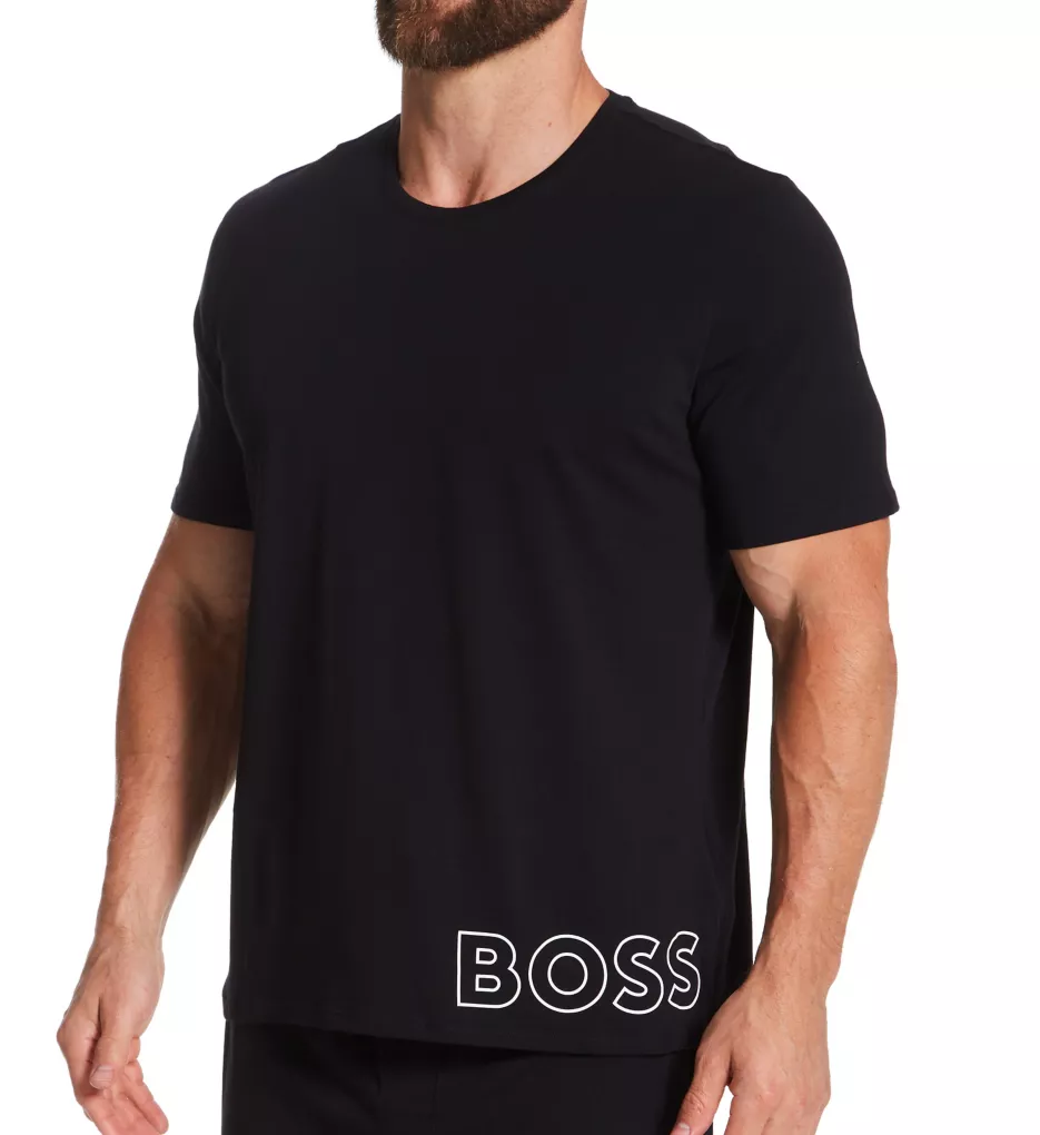 Identity Cotton T-Shirt Black M by Boss Hugo Boss