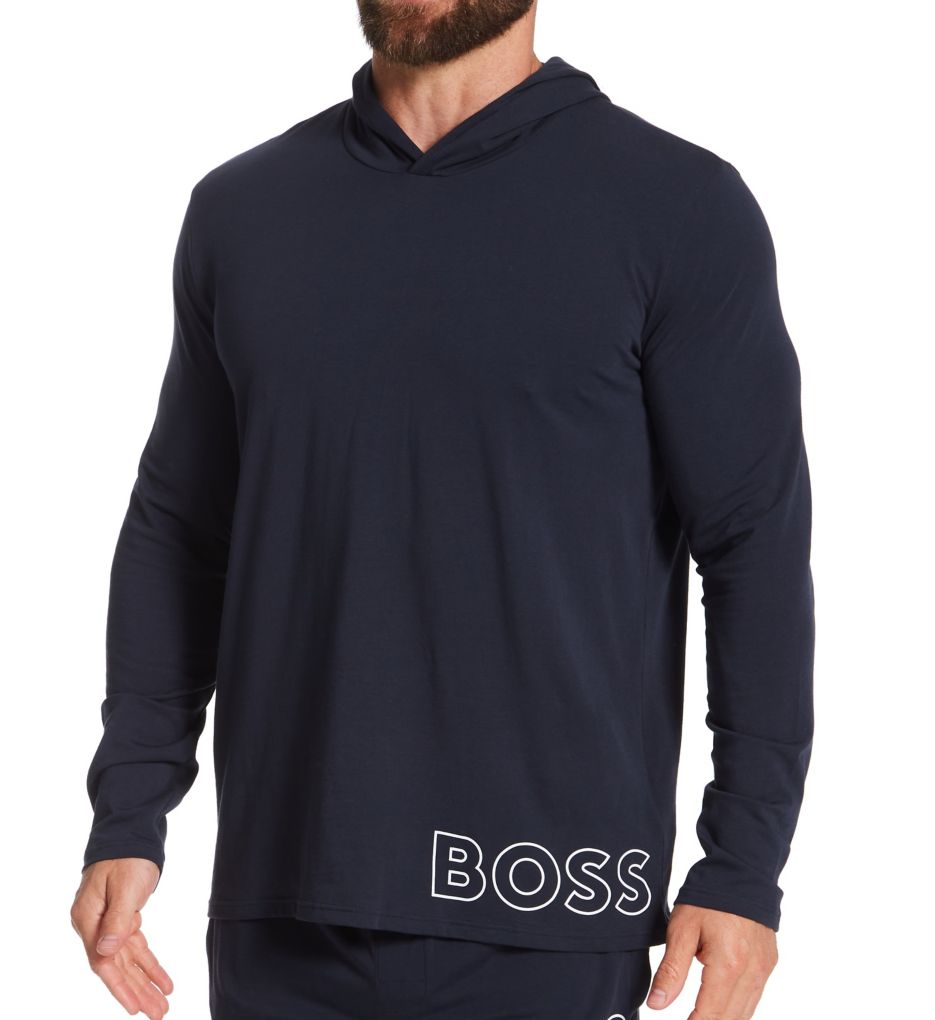 Hugo boss long on sale sleeve hooded t shirt