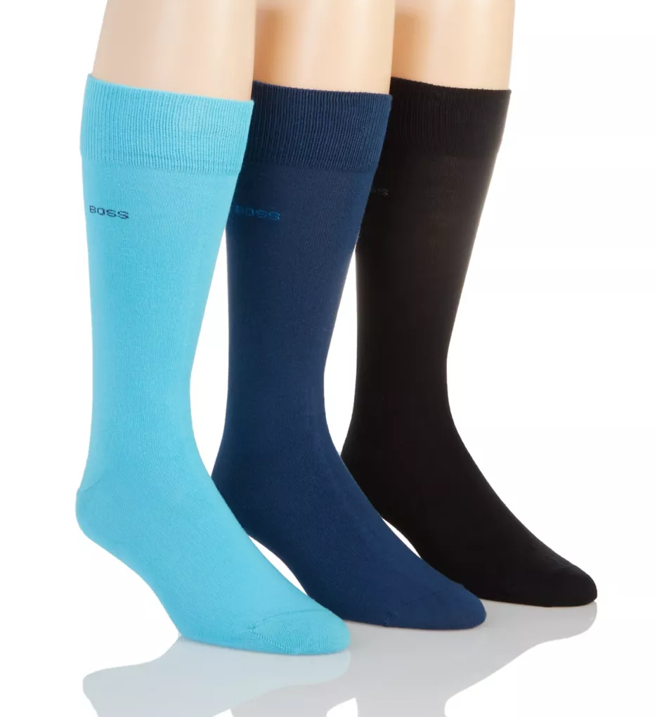Combed Cotton Uni Colors Crew Socks - 3 Pack BLE962 O/S