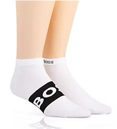 NOS Logo Low Cut Socks - 2 Pack Wht O/S