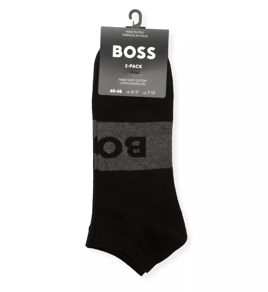 Boss Hugo Boss NOS Logo Low Cut Socks - 2 Pack 0469720 - Image 1