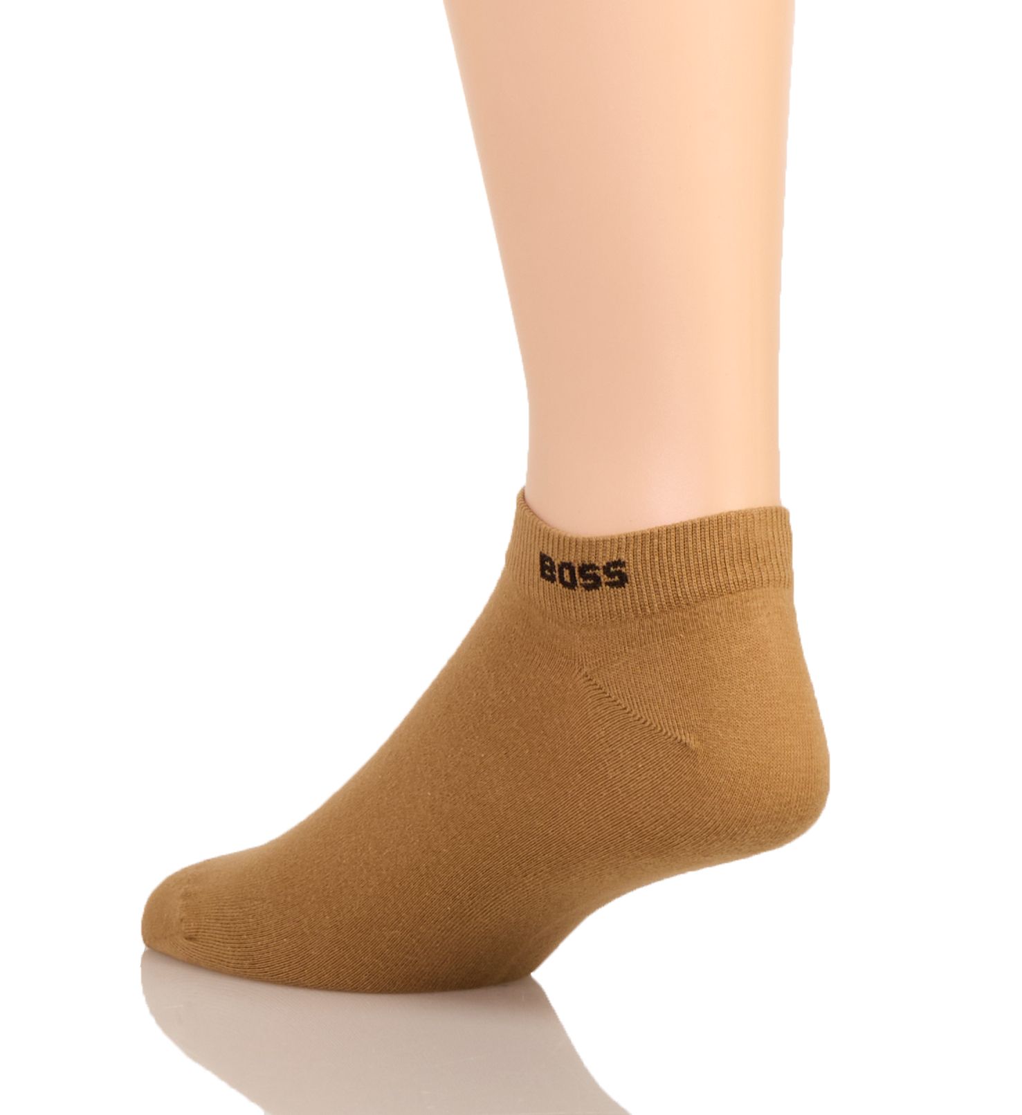 Boss Hugo Boss NOS Sneaker Socks - 2 Pack White/Iconic Camel O/S  - Image 2