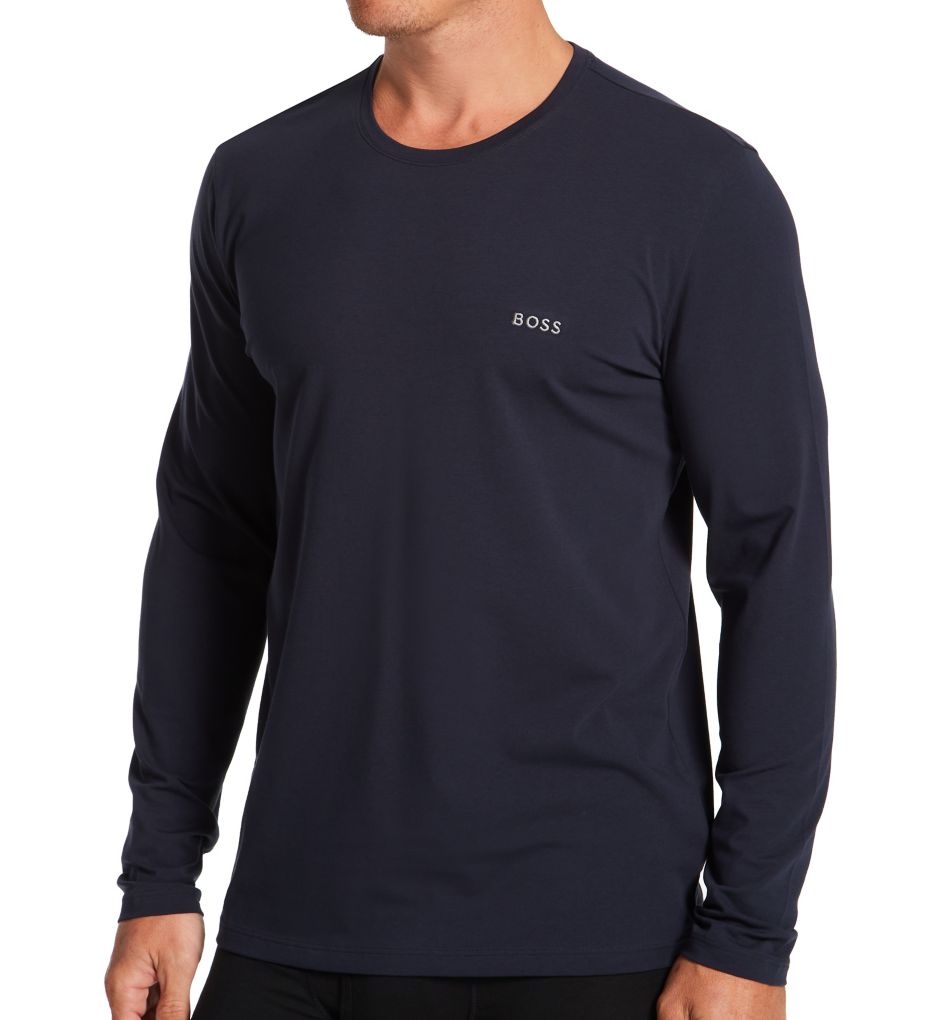 Hugo boss long shop sleeve t shirt white