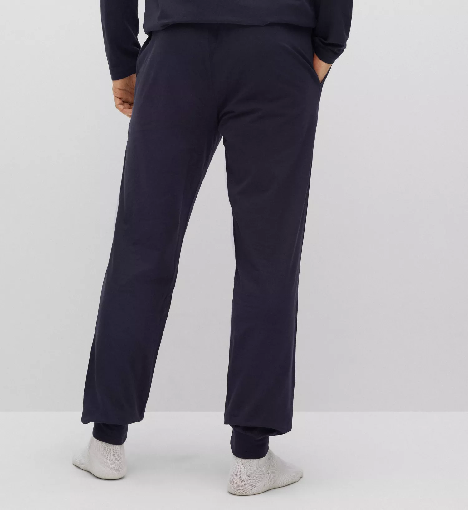 Hugo Boss Boss Mix & Match Algodón Stretch Cuffed Lounge Pant (0379005), S, Marino