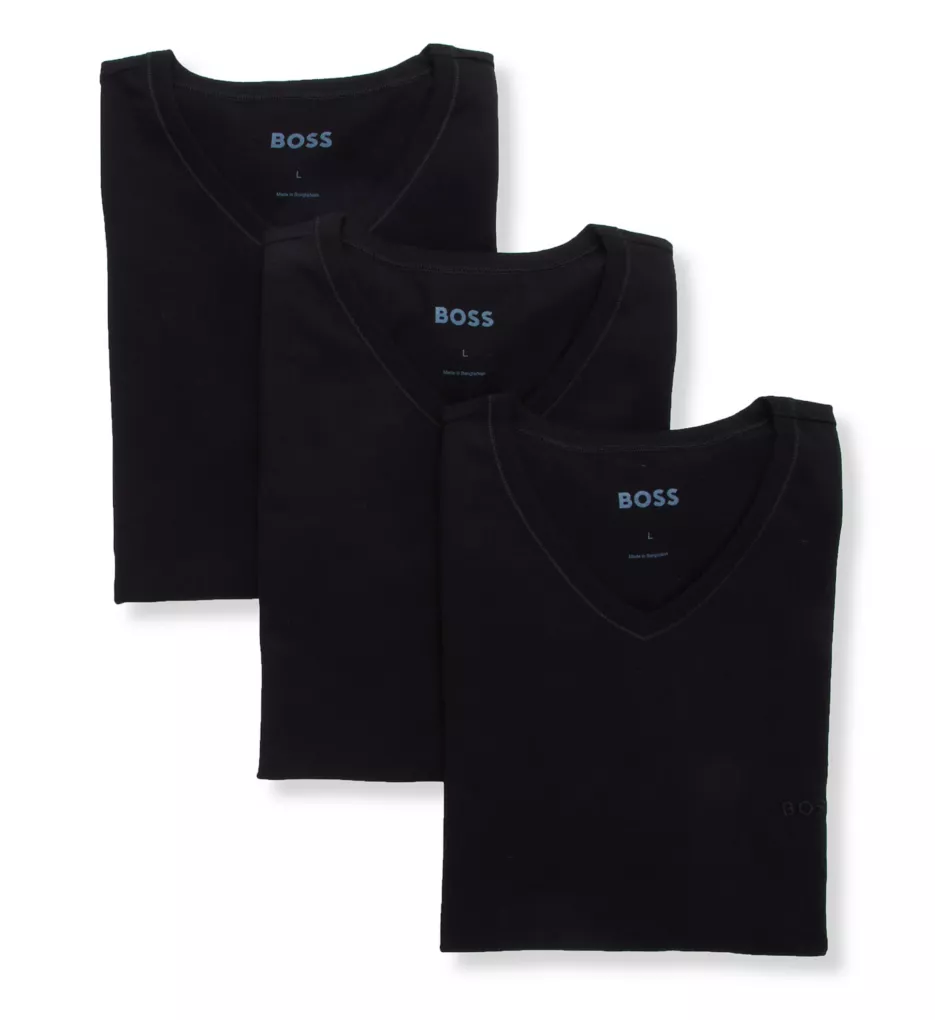 Classic Fit V-Neck T-Shirt - 3 Pack WHT L