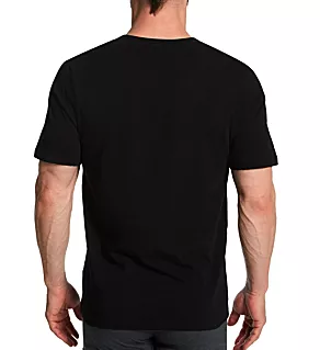 Classic Fit V-Neck T-Shirt - 3 Pack Black L