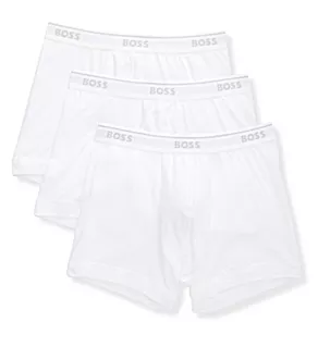 Classic Fit Cotton Boxer Brief - 3 Pack White M