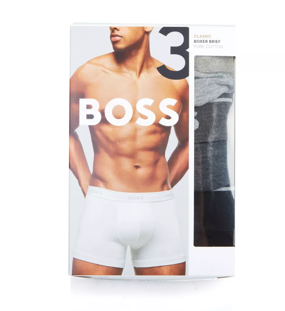 Boss Hugo Boss Classic Fit Cotton Boxer Brief - 3 Pack 0475675 - Image 3