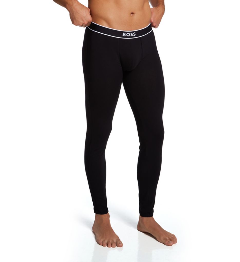 HUGO - Stretch-cotton long johns with logo waistband