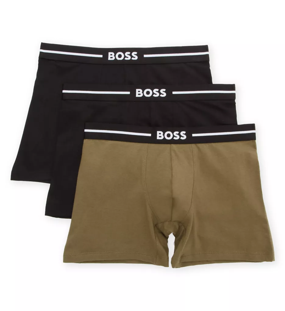 Bold Boxer Brief - 3 Pack Black/Olive Green S