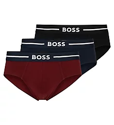 Bold Hip Brief - 3 Pack Maroon/Black/Charcoal S