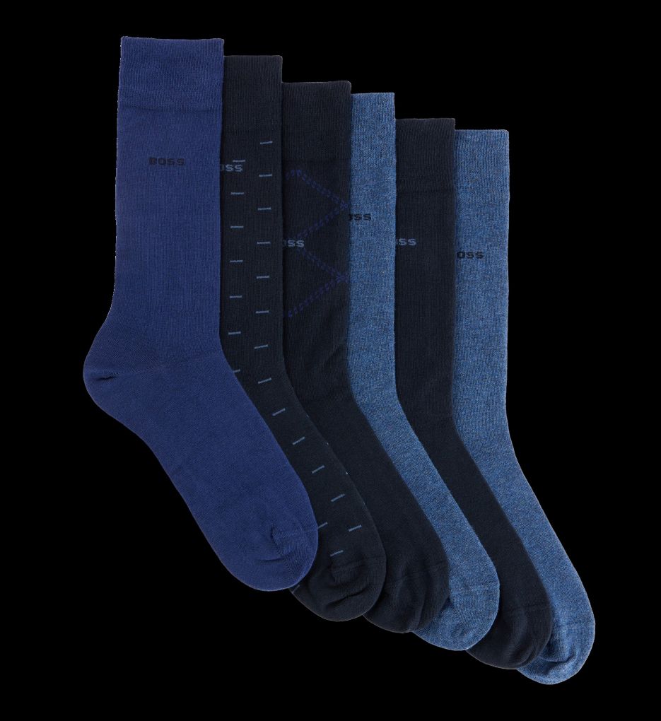 Cotton Blend Crew Sock - 6 Pack-cs2