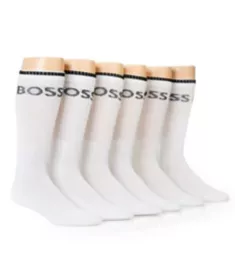 Cotton Blend Stripe Crew Sock - 6 Pack