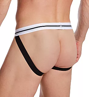 Bold Cotton Stretch Jockstraps - 3 Pack Black Multi L