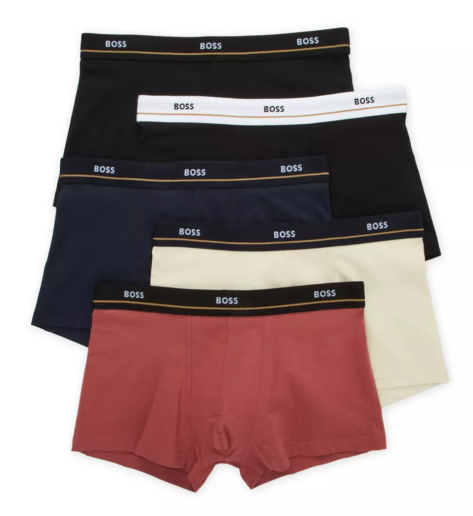 Essential Cotton Stretch Trunks - 5 Pack Multi988 L