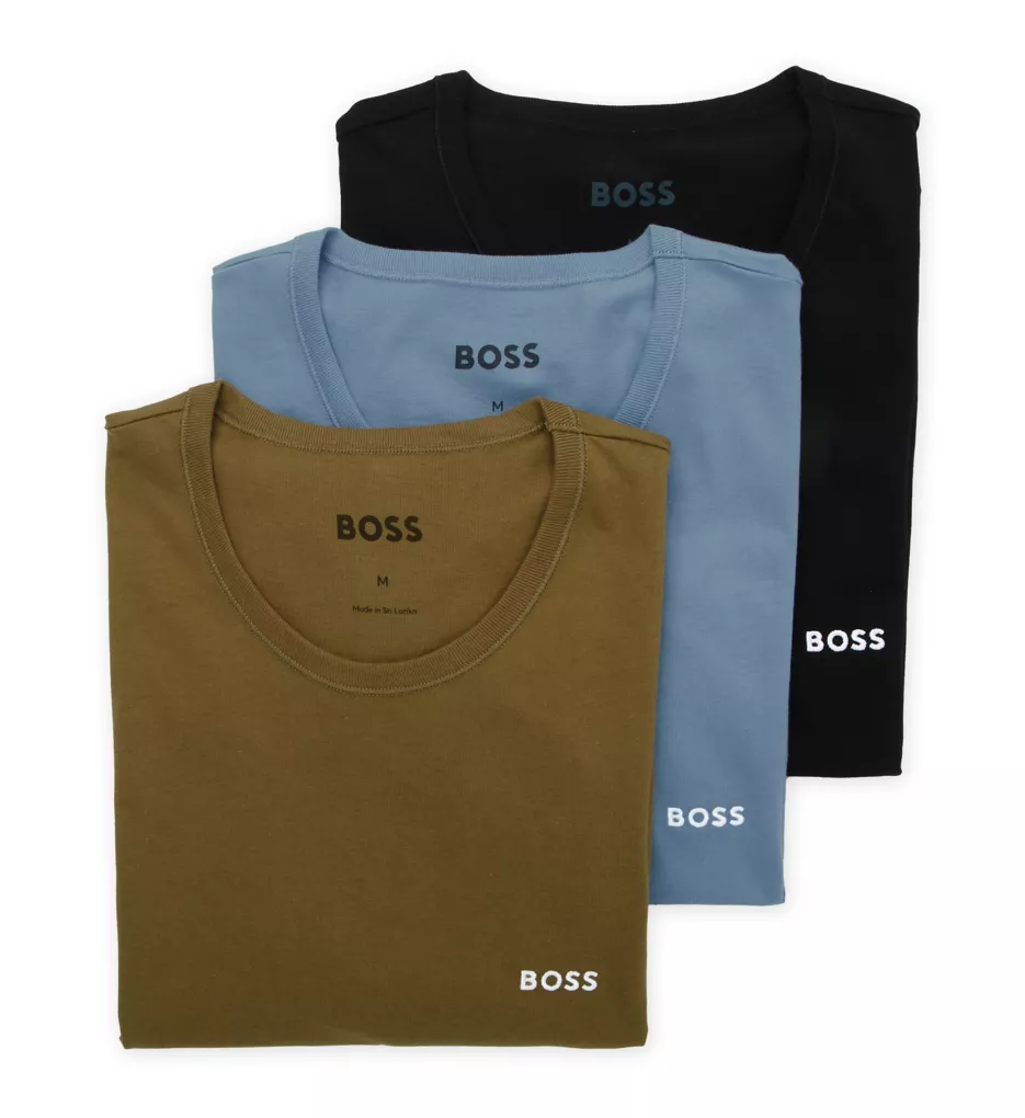 100% Cotton Classic Fit Crew Neck T-Shirt - 3 Pack Multi990 L